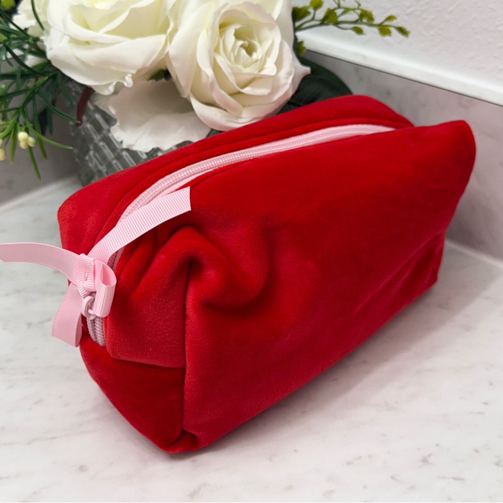 New! Red Velvet Cosmetic Bag